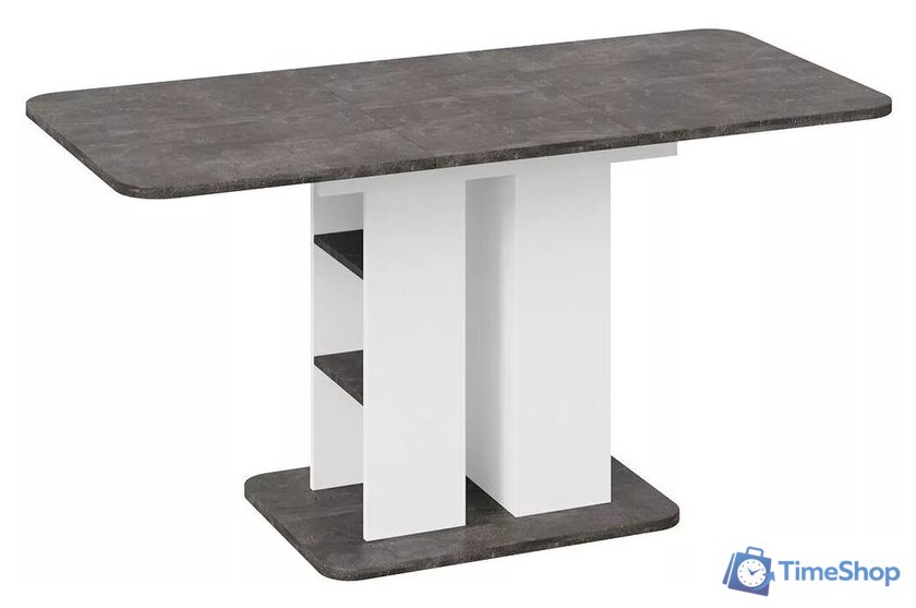 Кухонный стол Трия Мюнхен тип 2 (белый ясень-ателье темный) - Изображение №1 — Интернет-магазин Time-Shop