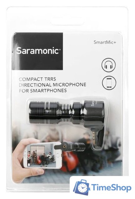 Коннекторный микрофон Saramonic SmartMic+ - Изображение №9 — Интернет-магазин Time-Shop