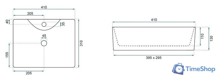 Умывальник Rea Kelly mini (белый) - Изображение №7 — Интернет-магазин Time-Shop