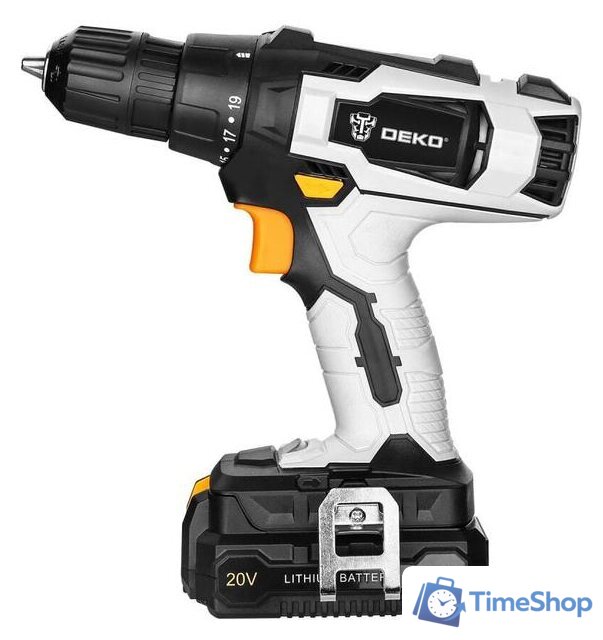  Deko DKCD20 Set 2 063-4204 (шуруповерт, болгарка, 2 АКБ) - Изображение №2 — Интернет-магазин Time-Shop
