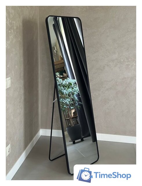 Зеркало EMZE Закругленные углы 45х150 DK0919.CHE (черный) - Изображение №4 — Интернет-магазин Time-Shop