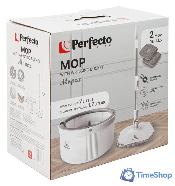 Швабра с отжимом Perfecto Linea 43-171331 - Изображение №9 — Интернет-магазин Time-Shop