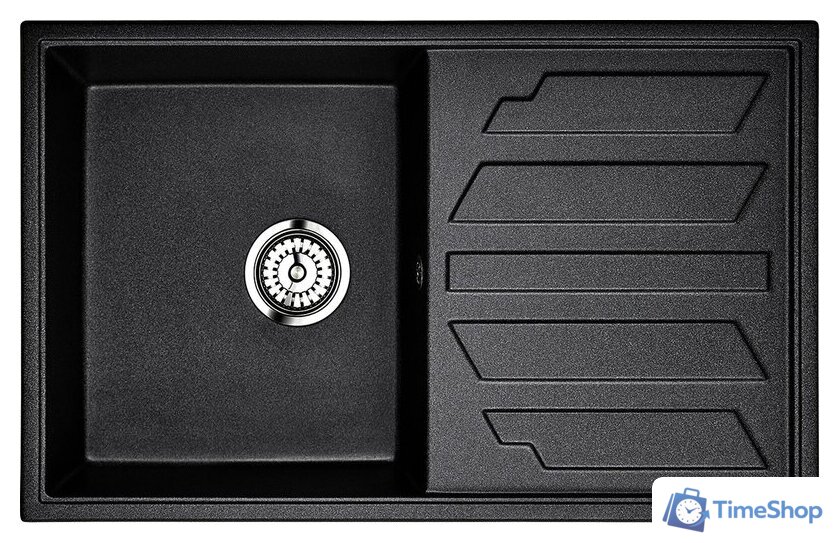 Кухонная мойка Granula 8002 (шварц) - Изображение №1 — Интернет-магазин Time-Shop