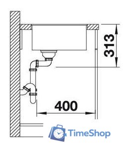 Кухонная мойка Blanco Subline 320-F (кофе) - Изображение №4 — Интернет-магазин Time-Shop