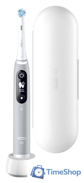 Электрическая зубная щетка Oral-B iO 6 (серый опал) - Изображение №3 — Интернет-магазин Time-Shop