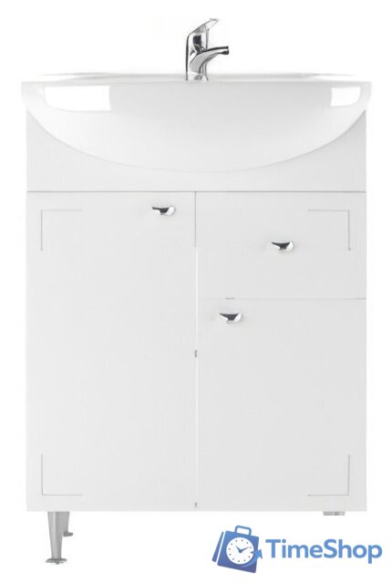  Айсберг Тумба под умывальник Уют 60 Классик с верхним ящиком В1 - Изображение №1 — Интернет-магазин Time-Shop