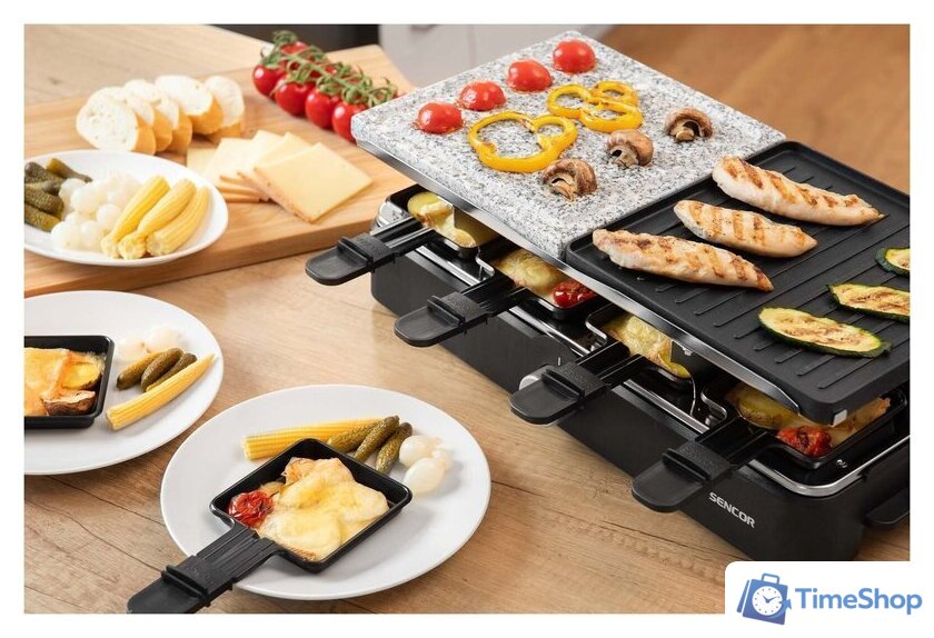 Раклетница Sencor SBG 0260BK - Изображение №10 — Интернет-магазин Time-Shop