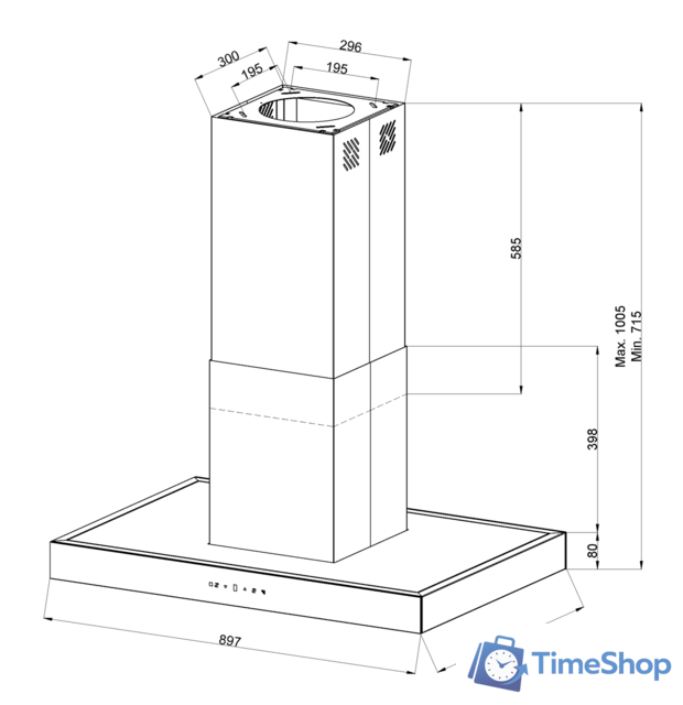 Кухонная вытяжка KUPPERSBERG Dudl 8 GW - Изображение №4 — Интернет-магазин Time-Shop
