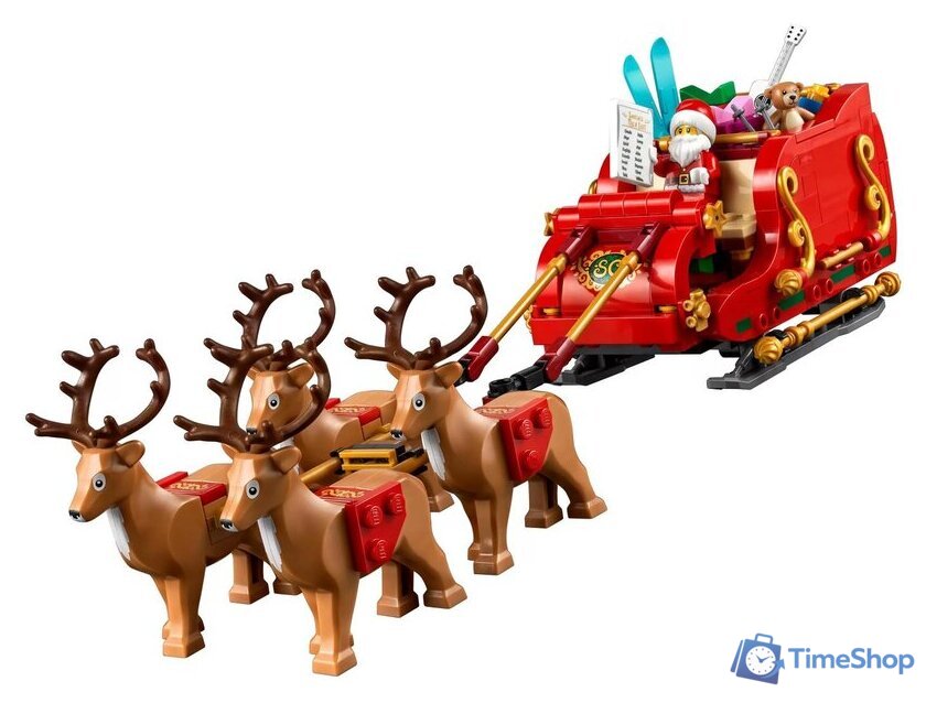 Конструктор LEGO 40499 Сувенирный набор Сани Деда Мороза - Изображение №6 — Интернет-магазин Time-Shop