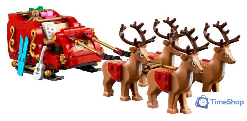 Конструктор LEGO 40499 Сувенирный набор Сани Деда Мороза - Изображение №7 — Интернет-магазин Time-Shop