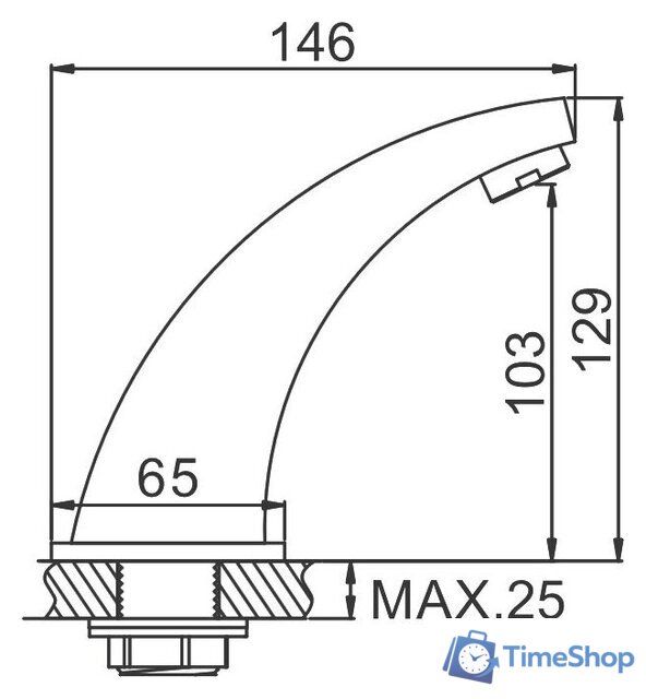 Смеситель Ledeme L1055-13 - Изображение №2 — Интернет-магазин Time-Shop