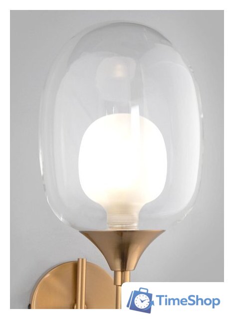 Бра Евросвет 70218/1 латунь - Изображение №3 — Интернет-магазин Time-Shop