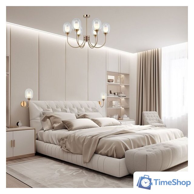 Бра Евросвет 70218/1 латунь - Изображение №4 — Интернет-магазин Time-Shop