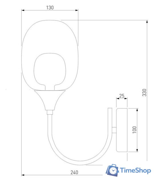 Бра Евросвет 70218/1 латунь - Изображение №6 — Интернет-магазин Time-Shop
