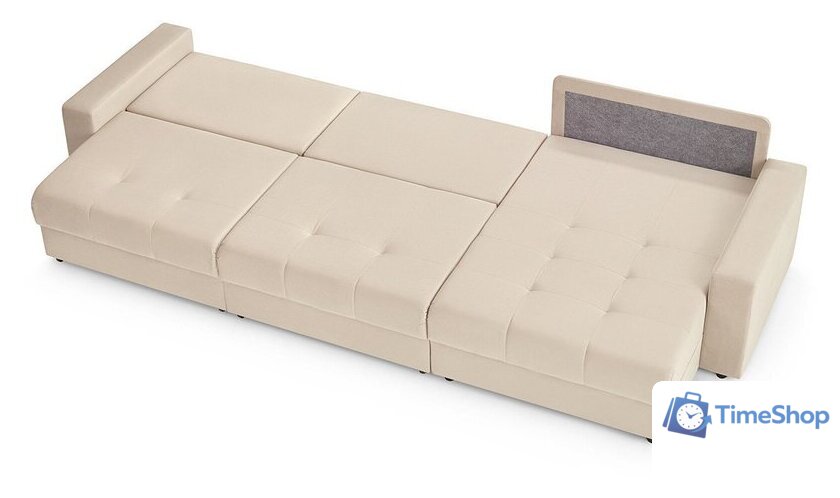 Угловой диван Mio Tesoro Манчестер 292 1.5ек-1.5ек-1.5пф (966 светло-бежевый) - Изображение №4 — Интернет-магазин Time-Shop