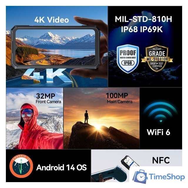 Телефон Cubot KingKong X 16GB/512GB (черный) - Изображение №7 — Интернет-магазин Time-Shop