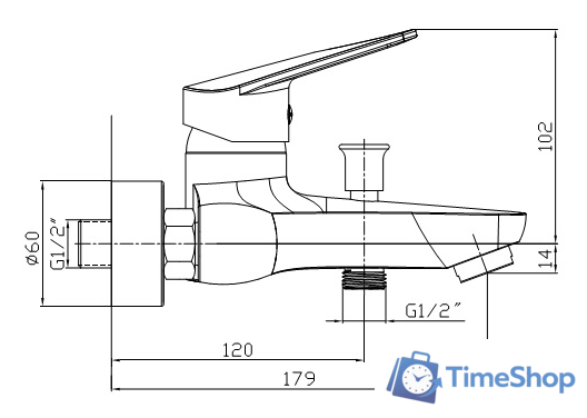 Смеситель Armatura Topaz 4014-010-00 - Изображение №2 — Интернет-магазин Time-Shop