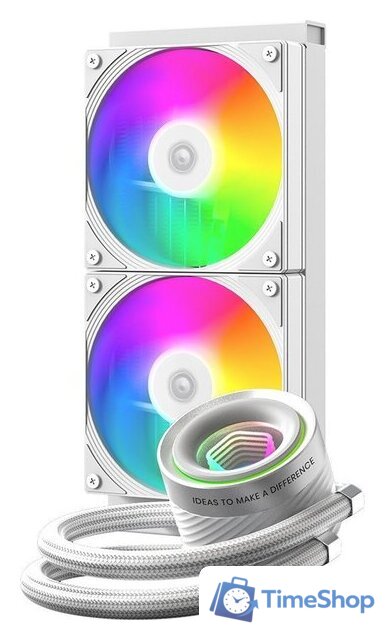 Система жидкостного охлаждения для процессора ID-Cooling FX240 INF White - Изображение №2 — Интернет-магазин Time-Shop