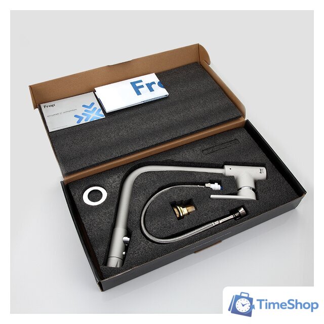 Смеситель FRAP H72 F4372-8 (серый) - Изображение №3 — Интернет-магазин Time-Shop