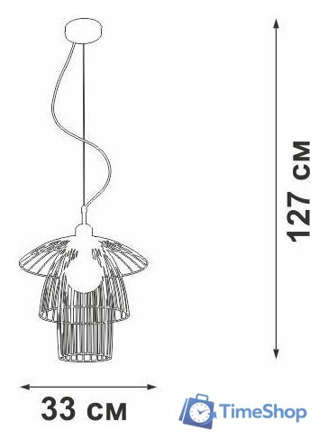 Подвесная люстра Vitaluce V4984-1/1S - Изображение №2 — Интернет-магазин Time-Shop