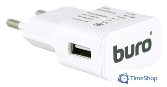 Сетевое зарядное Buro TJ-159 (белый) - Изображение №1 — Интернет-магазин Time-Shop