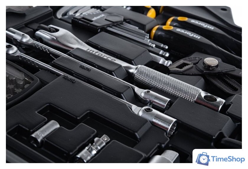 Универсальный набор инструментов Inforce 06-07-17 (136 предметов) - Изображение №9 — Интернет-магазин Time-Shop