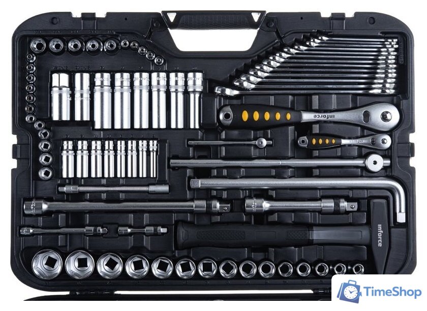 Универсальный набор инструментов Inforce 06-07-17 (136 предметов) - Изображение №4 — Интернет-магазин Time-Shop