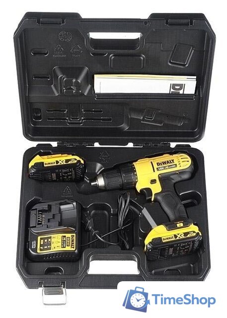 Дрель-шуруповерт DeWalt DCD771D2 (с 2-мя АКБ 2 Ah) - Изображение №6 — Интернет-магазин Time-Shop