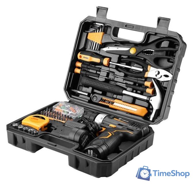 Дрель-шуруповерт Deko GCD12DU3 SET 104 063-4133 (с 2-мя АКБ, кейс, набор оснастки) - Изображение №2 — Интернет-магазин Time-Shop