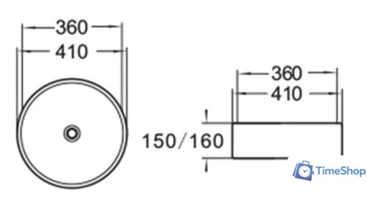 Умывальник SantiLine SL-1057 - Изображение №2 — Интернет-магазин Time-Shop