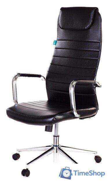 Офисное кресло Бюрократ KB-9N/ECO/BLACK (черный) - Изображение №3 — Интернет-магазин Time-Shop