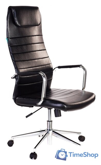 Офисное кресло Бюрократ KB-9N/ECO/BLACK (черный) - Изображение №1 — Интернет-магазин Time-Shop