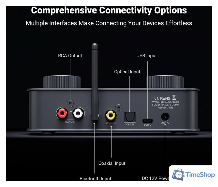Настольный усилитель Fosi Audio K7 - Изображение №4 — Интернет-магазин Time-Shop