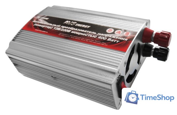 Автомобильный инвертор AVS Energy 12/220V IN-400W - Изображение №1 — Интернет-магазин Time-Shop