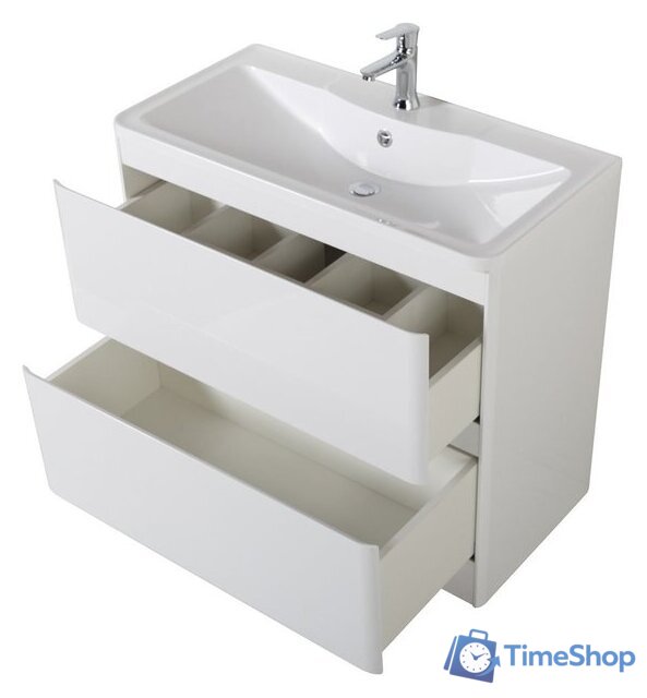  BelBagno Тумба под умывальник Albano-1000-2C-PIA-BL (белый глянец) - Изображение №5 — Интернет-магазин Time-Shop