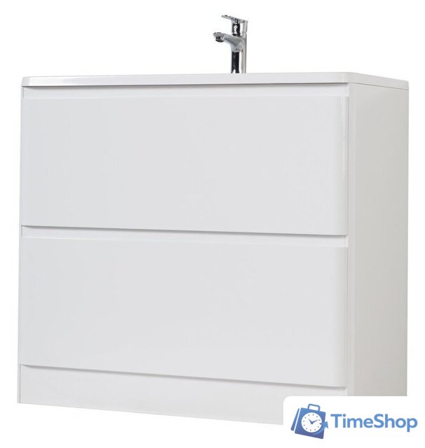  BelBagno Тумба под умывальник Albano-1000-2C-PIA-BL (белый глянец) - Изображение №2 — Интернет-магазин Time-Shop