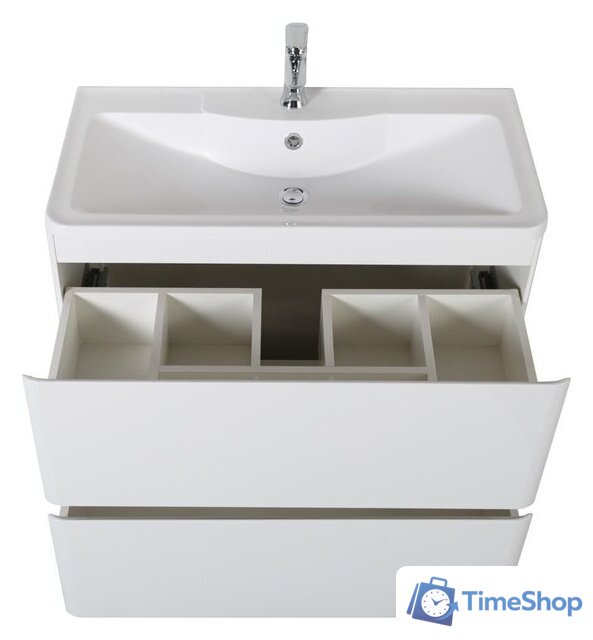  BelBagno Тумба под умывальник Albano-1000-2C-PIA-BL (белый глянец) - Изображение №4 — Интернет-магазин Time-Shop