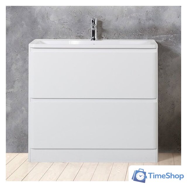  BelBagno Тумба под умывальник Albano-1000-2C-PIA-BL (белый глянец) - Изображение №6 — Интернет-магазин Time-Shop