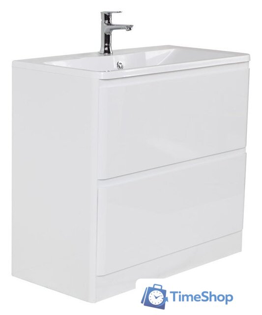  BelBagno Тумба под умывальник Albano-1000-2C-PIA-BL (белый глянец) - Изображение №3 — Интернет-магазин Time-Shop
