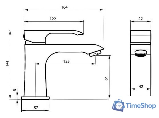 Смеситель Ahti Rauma RM201001 - Изображение №3 — Интернет-магазин Time-Shop