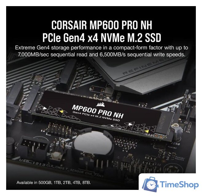 SSD Corsair MP600 PRO NH 8TB CSSD-F8000GBMP600PNH - Изображение №6 — Интернет-магазин Time-Shop