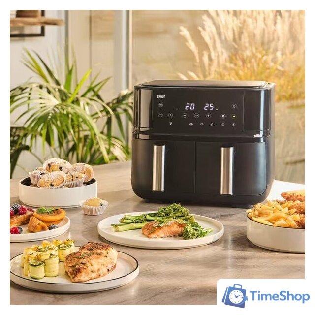 Аэрогриль (аэрофритюрница) Braun TwinCook 3 TD 3030 - Изображение №7 — Интернет-магазин Time-Shop