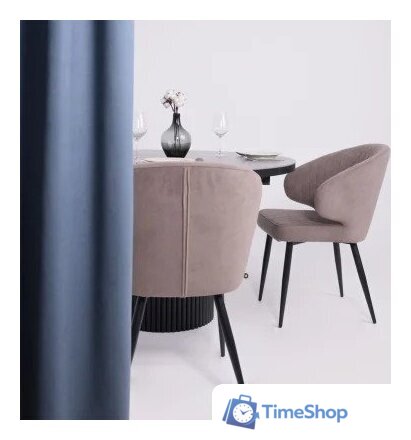 Стул с подлокотниками Мамадома Rob (b05 Latte Lux/черный) - Изображение №3 — Интернет-магазин Time-Shop