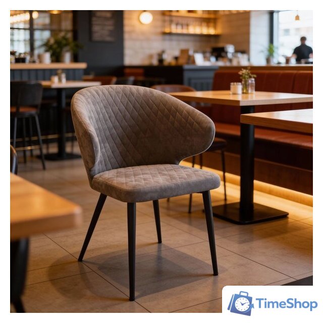 Стул с подлокотниками Мамадома Rob (b05 Latte Lux/черный) - Изображение №14 — Интернет-магазин Time-Shop