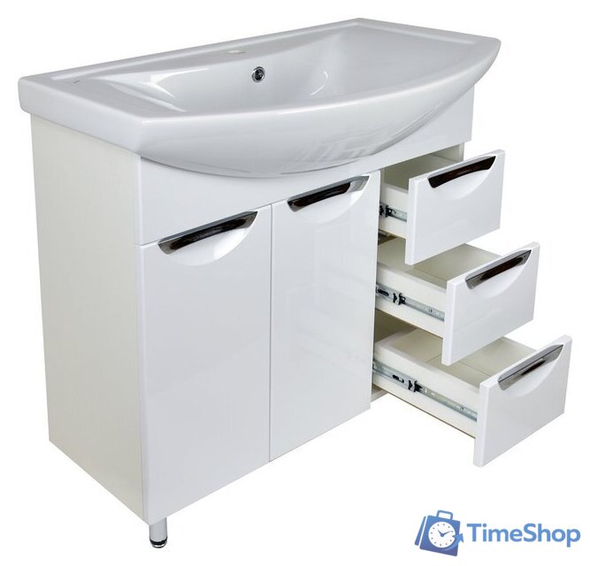  Doratiz Тумба Афина 80 под умывальник Балтика 80 (белый) - Изображение №5 — Интернет-магазин Time-Shop