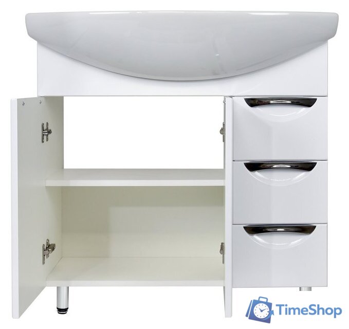  Doratiz Тумба Афина 80 под умывальник Балтика 80 (белый) - Изображение №3 — Интернет-магазин Time-Shop