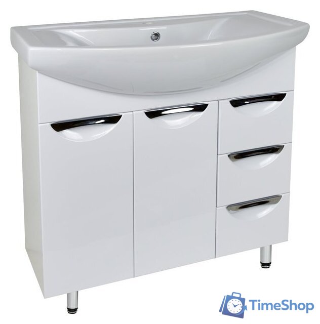  Doratiz Тумба Афина 80 под умывальник Балтика 80 (белый) - Изображение №1 — Интернет-магазин Time-Shop