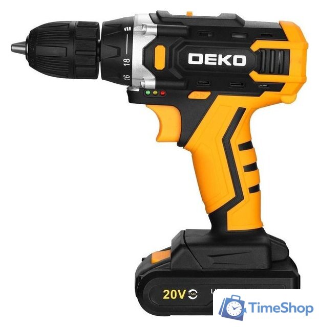 Дрель-шуруповерт Deko Banger 20V ONE + 083-1042 (с 1-им АКБ) - Изображение №4 — Интернет-магазин Time-Shop