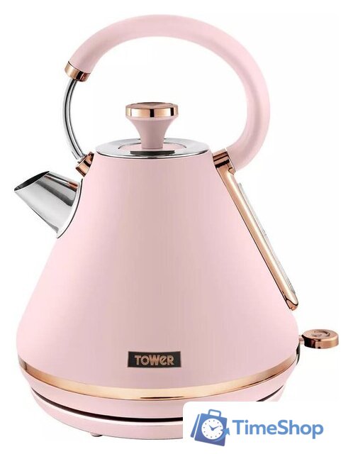 Электрический чайник Tower Cavaletto Pyramid T10044PNK - Изображение №1 — Интернет-магазин Time-Shop