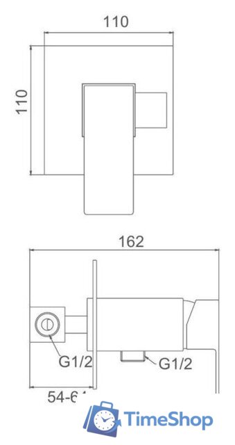 Гигиенический душ FRAP F72802-6 - Изображение №2 — Интернет-магазин Time-Shop